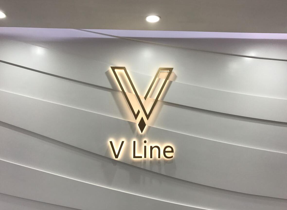 背景墙发光字